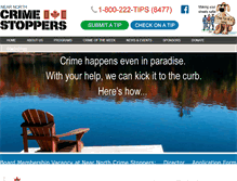 Tablet Screenshot of nearnorthcrimestoppers.com